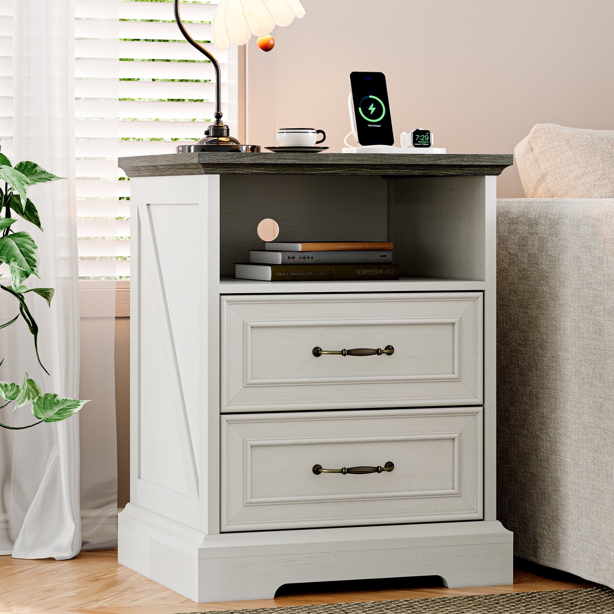 FANRAL Tall Dresser for Bedroom with 6 Drawers Chest of Drawers,en Dresser Storage Cabinet with Metal Handles, Dresser