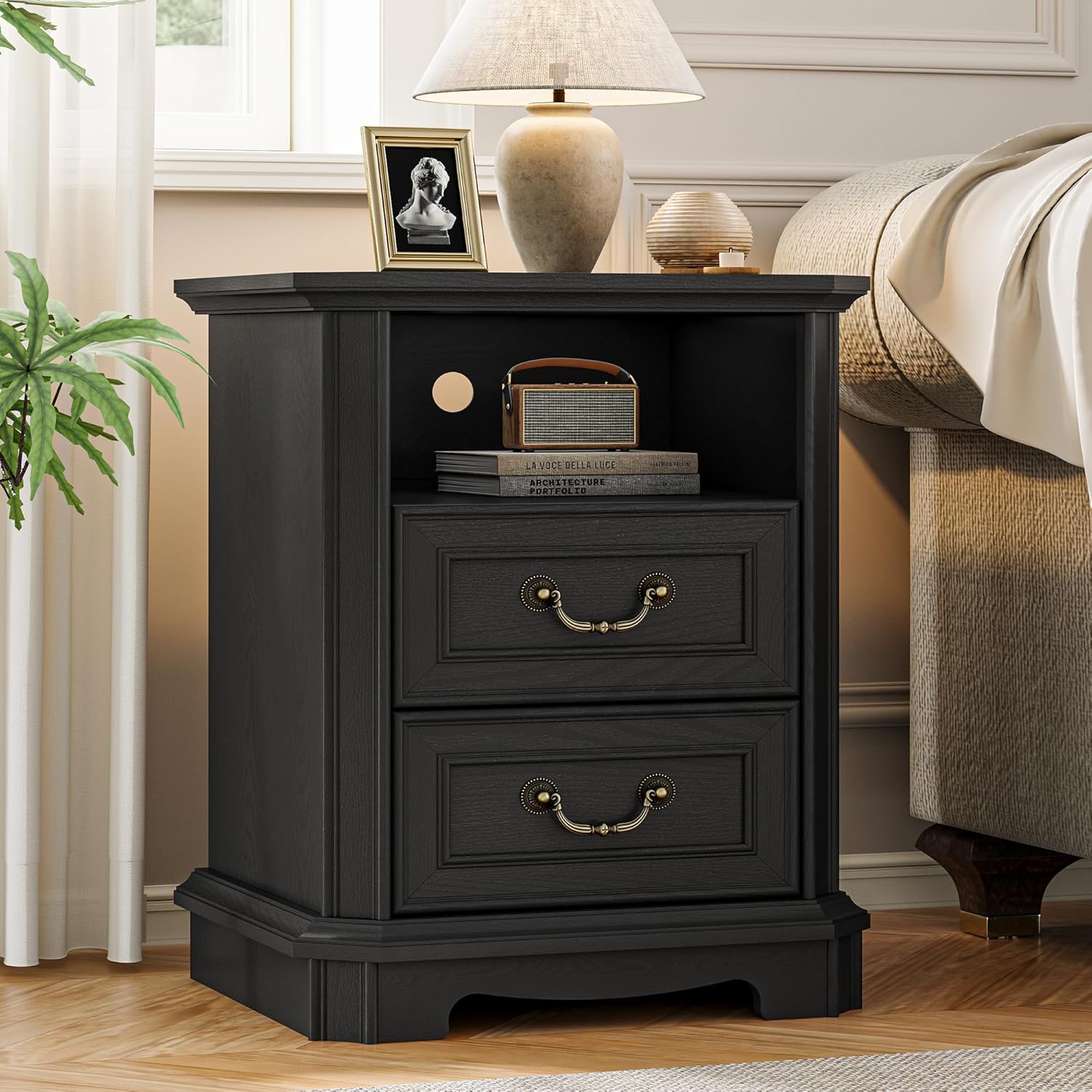 FANRAL Farmhouse 6 Drawers Dresser,Rustic Dresser for Bedroom,Chest of Drawers with Metal Handle,en Dresser for Closet, Dresser