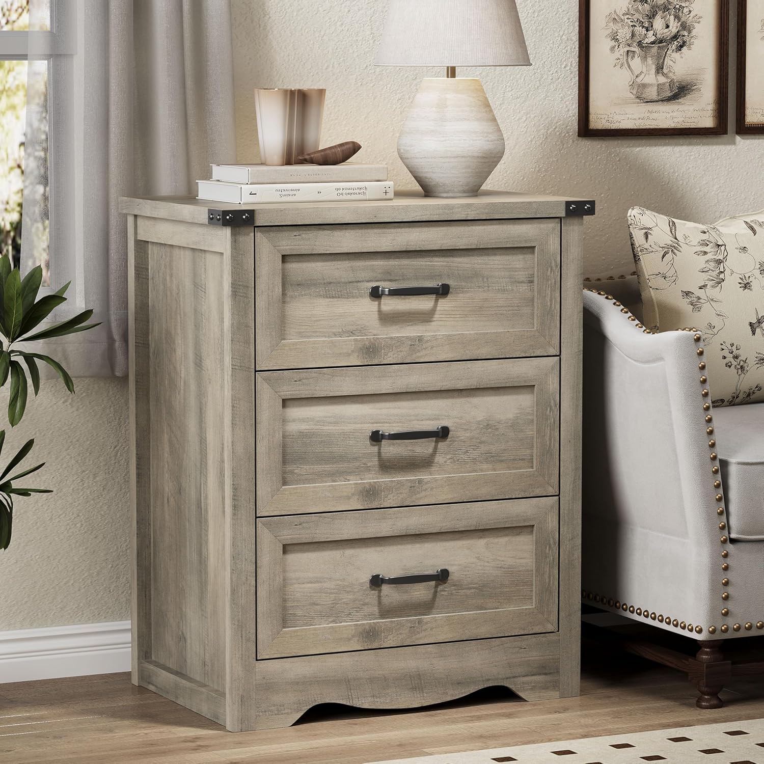 FANRAL 6 Drawers Dresser for Bedroom,Modern en Chest of Drawers,Storage Organizer Dresser for Closet, Dresser