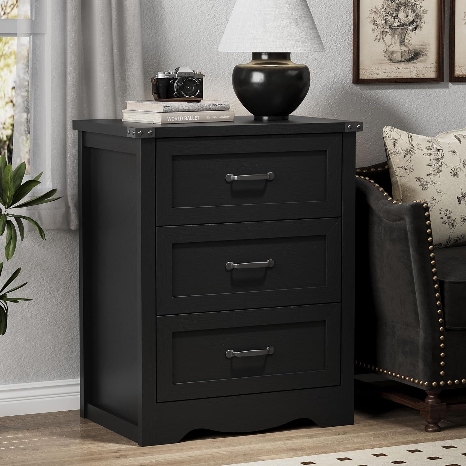 FANRAL 6 Drawers Dresser for Bedroom,Modern en Chest of Drawers,Storage Organizer Dresser for Closet, Dresser