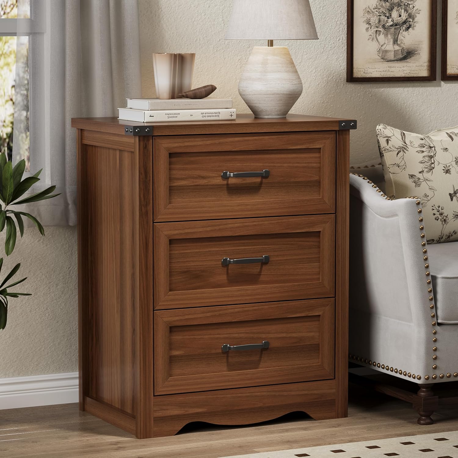 FANRAL 6 Drawers Dresser for Bedroom,Modern en Chest of Drawers,Storage Organizer Dresser for Closet, Dresser