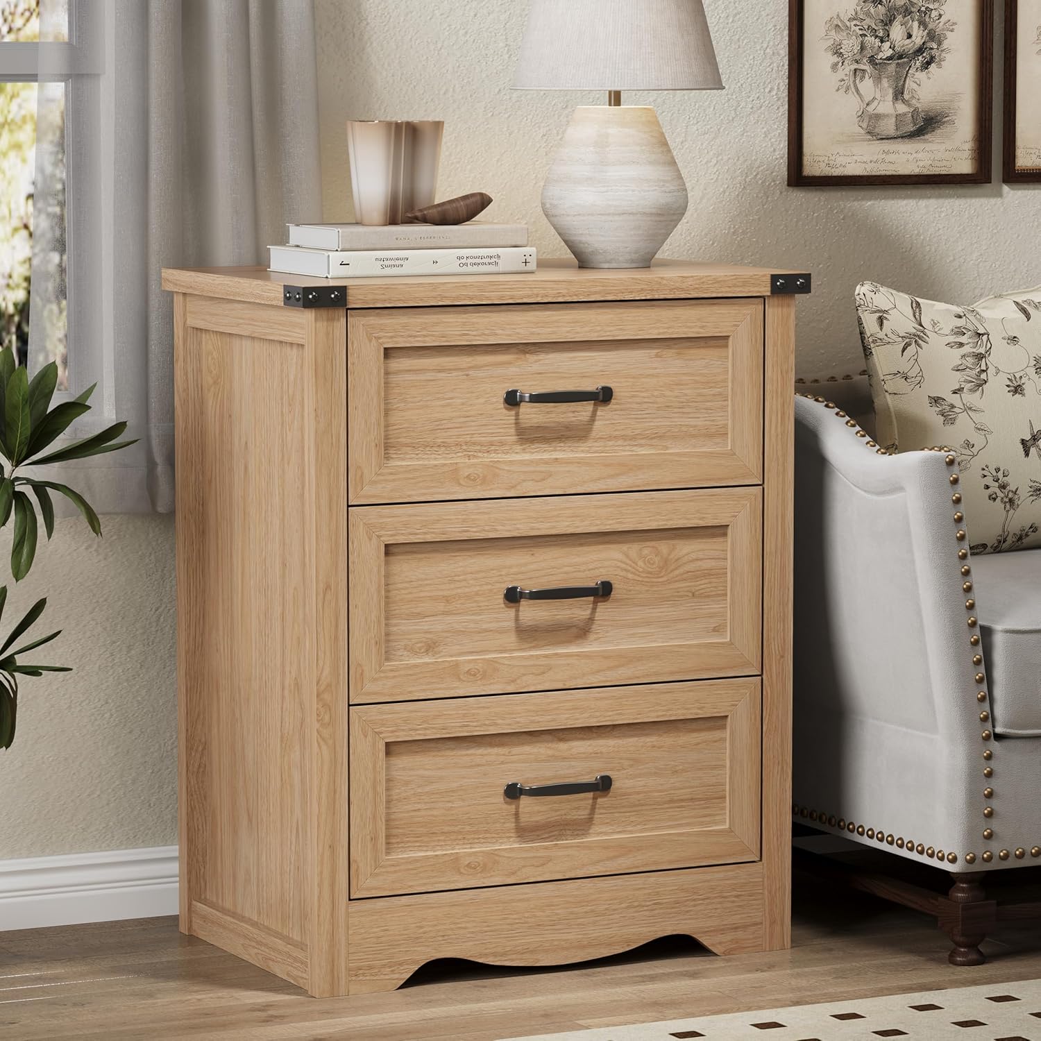 FANRAL 6 Drawers Dresser for Bedroom,Modern en Chest of Drawers,Storage Organizer Dresser for Closet, Dresser