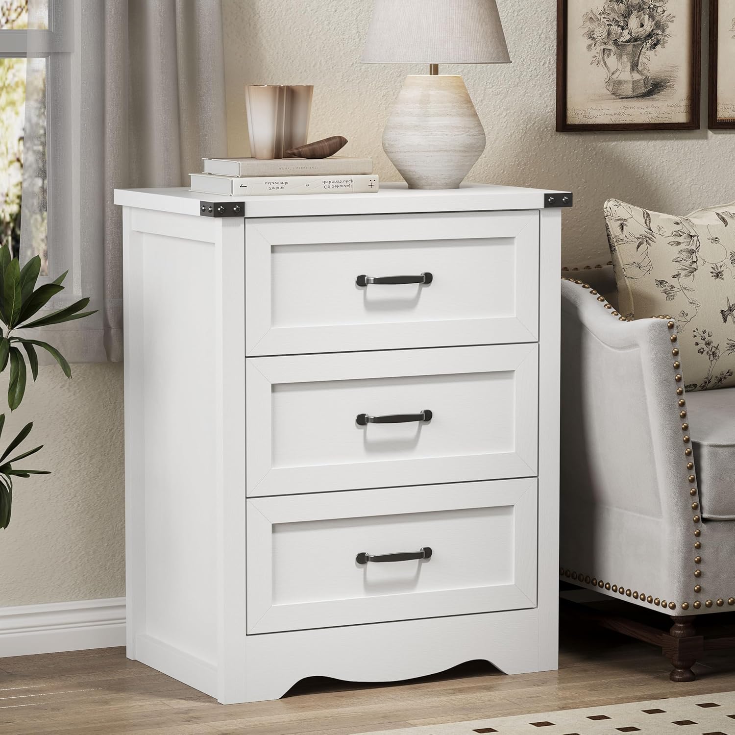 FANRAL 6 Drawers Dresser for Bedroom,Modern en Chest of Drawers,Storage Organizer Dresser for Closet, Dresser